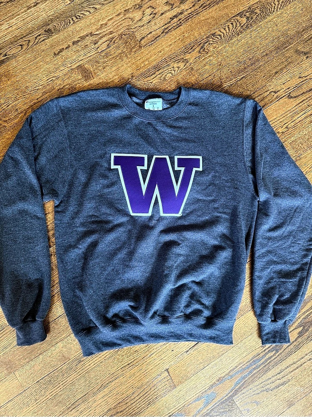 Champion Eco Authentic University of Washington Huskies Crewneck Sweatshirt